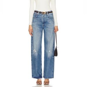 new Citizens of Humanity Ayla baggy wide leg distressed jeans in Solano medium